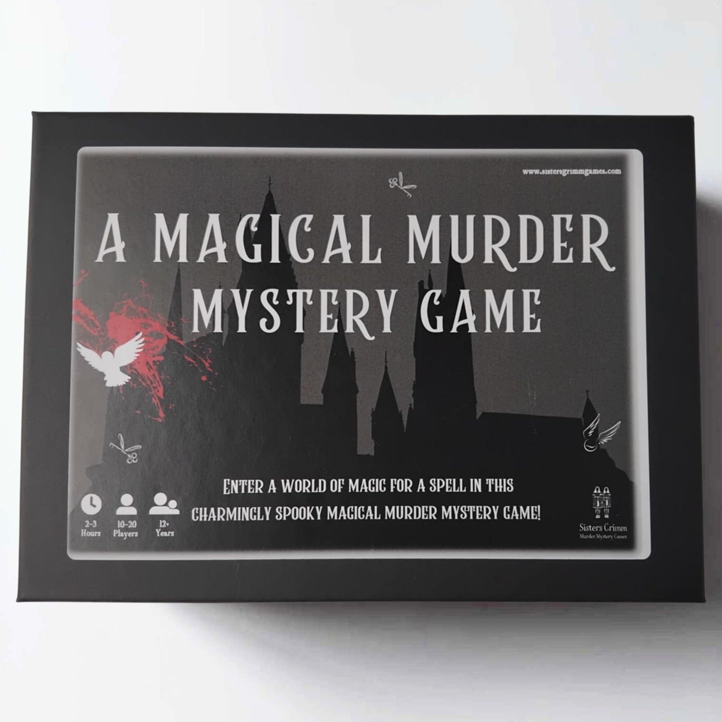 Printed Harry Potter Inspired murder mystery party game titled ‘Magical Murder Mystery Party', for 10-20 players. Fun and exciting whodunnit game for teens or adults, shipped to your door.