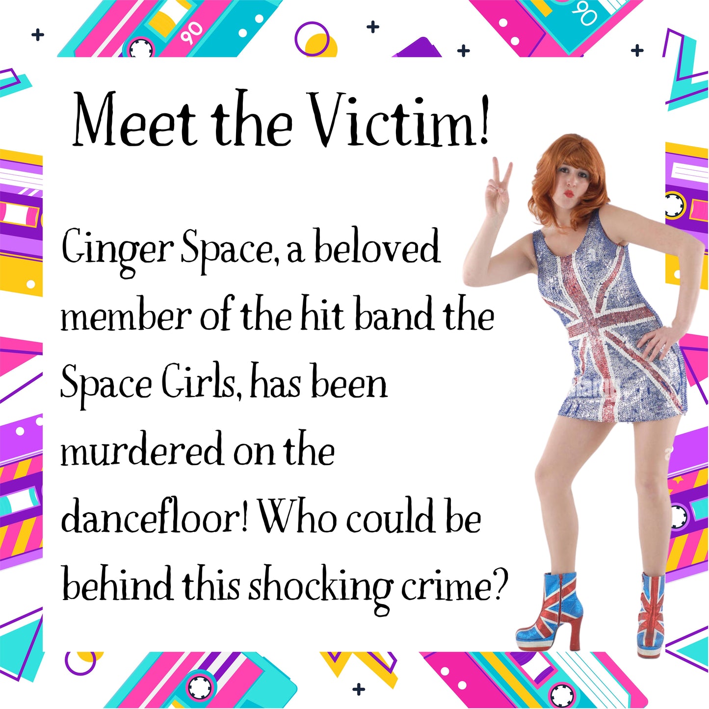 Spice Up Your Death - A 90s Themed Murder Mystery Game (10-20 Guests)