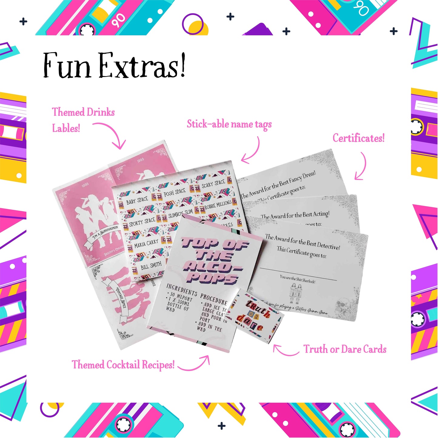 Spice Up Your Death - A 90s Themed Murder Mystery Game (10-20 Guests)