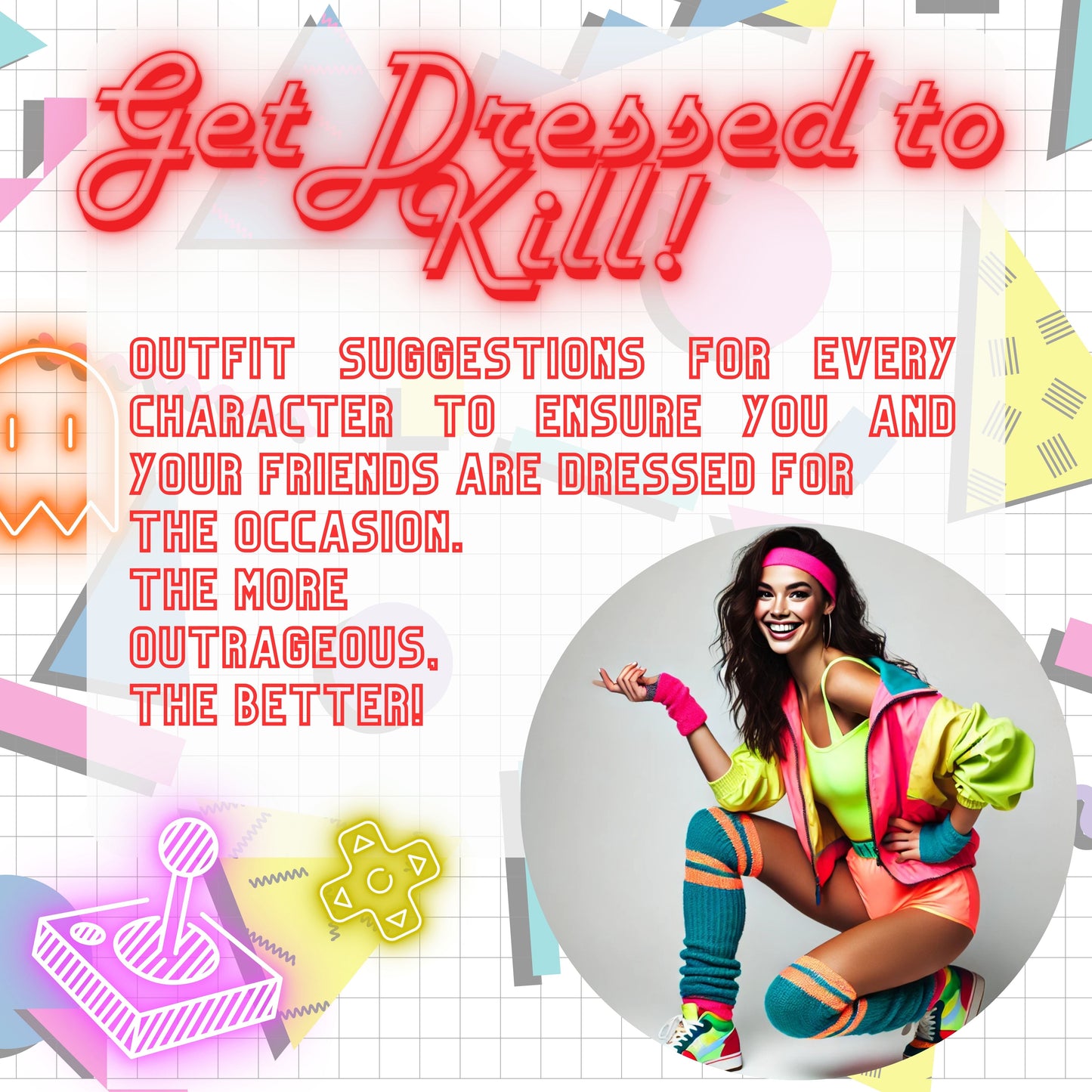 Game Over - An 80s Arcade Themed Murder Mystery Party Game (9-20 Guests)