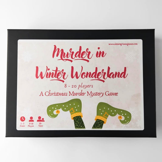 Murder in a Winter Wonderland - A Christmas Murder Mystery Party-in-a-Box (8-20 Guests)