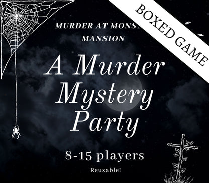 Halloween Murder Mystery Party Kit Boxed game 8-15 Players Reusable Monster Theme Party Game