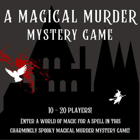 A Harry Potter Inspired Magical Murder Mystery Game (10-20 Guests)