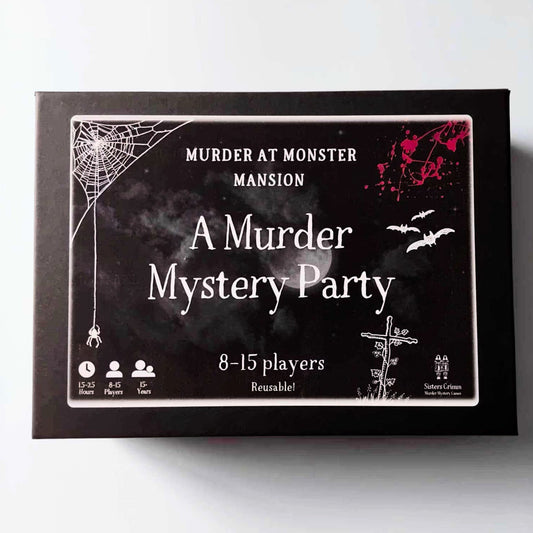 Murder at Monster Mansion - A Monster Murder Mystery Party-in-a-Box (8-15 Guests)