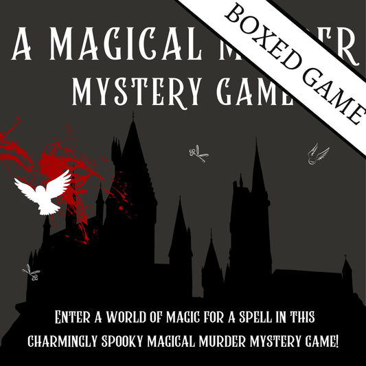 Harry Potter Themed Murder Mystery Party Kit Complete Murder Mystery Box 10-20 Players Reusable Party Game