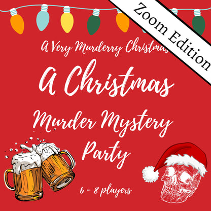 Fun and colourful fully scripted Silly Christmas themed murder mystery party game for 6-8 players