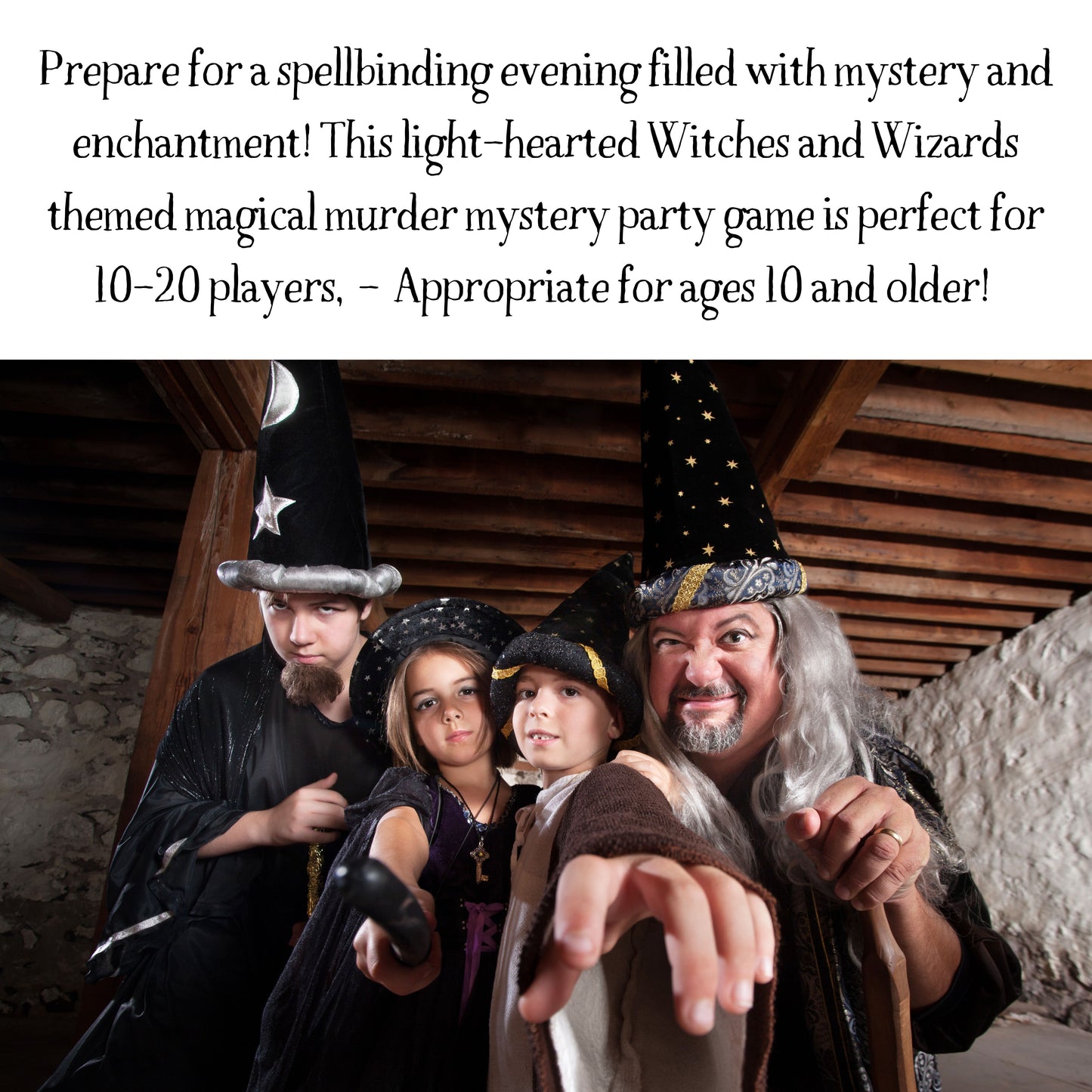A Harry Potter Inspired Magical Murder Mystery Game (10-20 Guests)