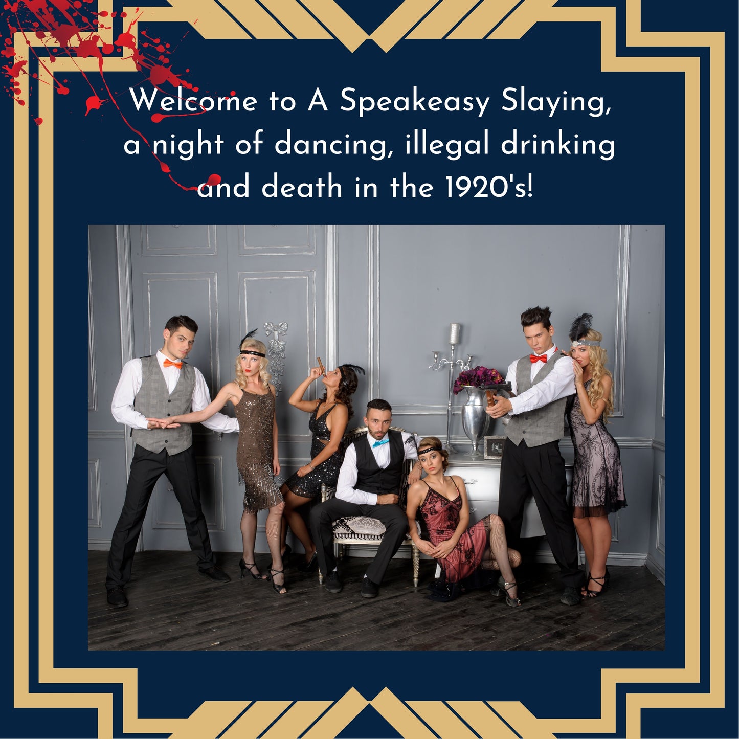 A Speakeasy Slaying - A 1920s Prohibition Murder Mystery Party Game for 10-20 Players