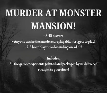 Halloween Murder Mystery Party Kit Boxed game 8-15 Players Reusable Monster Theme Party Game