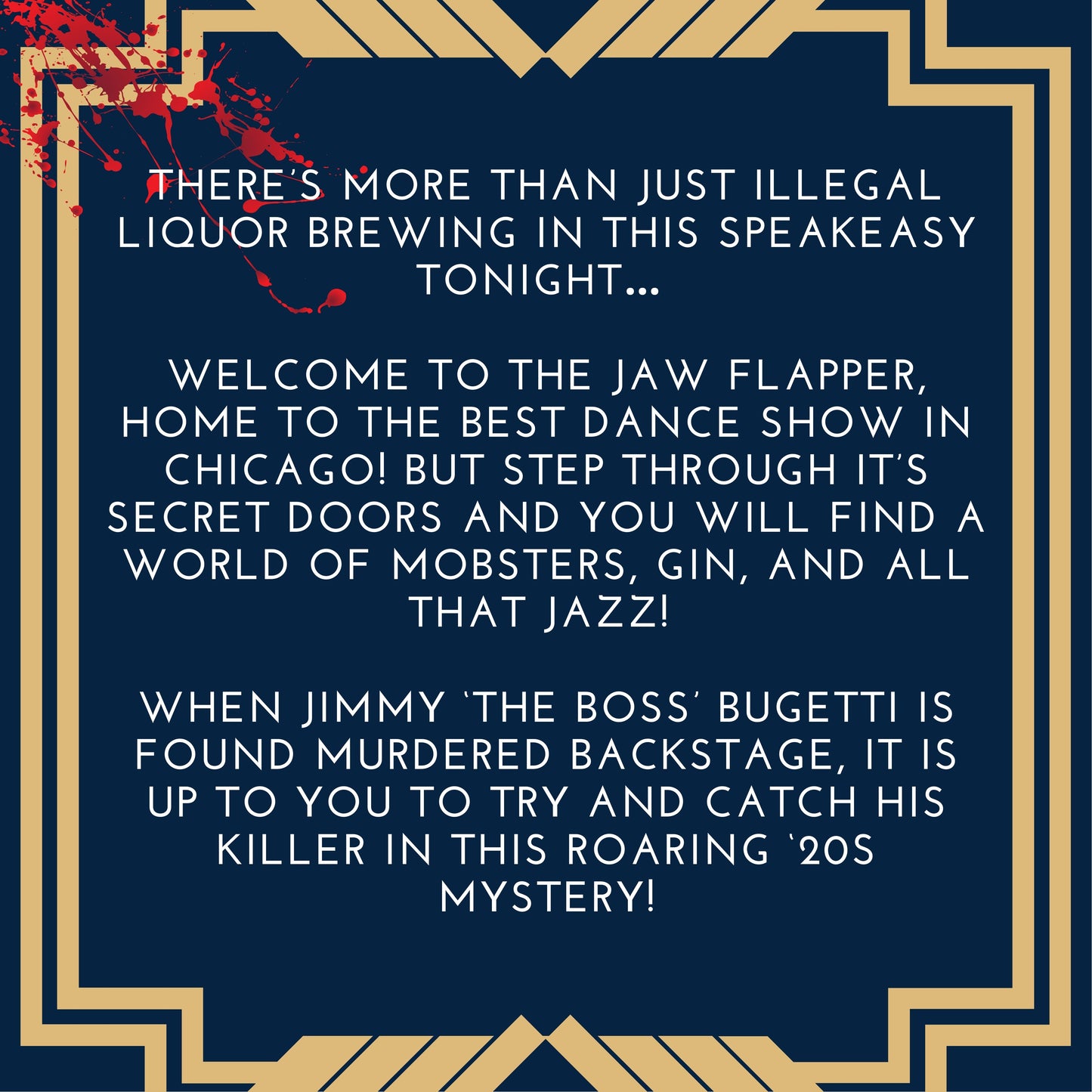 A Speakeasy Slaying - A 1920s Prohibition Murder Mystery Party Game for 10-20 Players