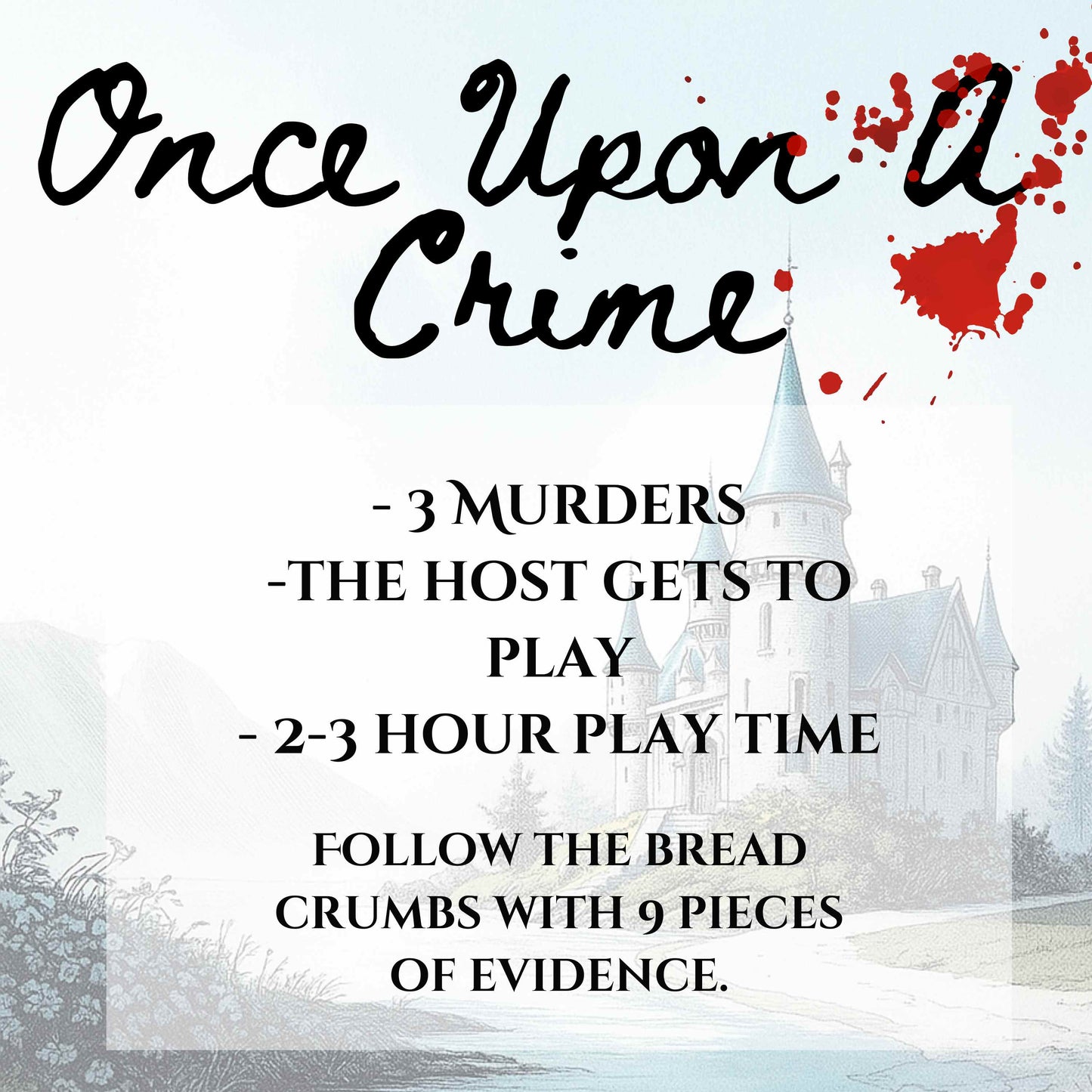 Once Upon A Crime- A Fairy Tale Themed Murder Mystery Party Game (6-20 Guests)