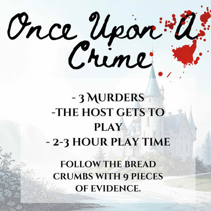 Once Upon A Crime- A Fairy Tale Themed Murder Mystery Party Game (6-20 Guests)