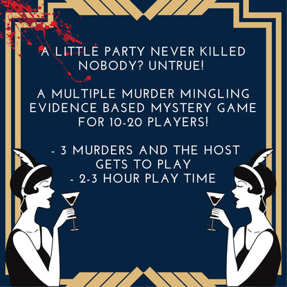 A Speakeasy Slaying - A 1920s Prohibition Murder Mystery Party Game for 10-20 Players