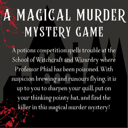 A Harry Potter Inspired Magical Murder Mystery Game (10-20 Guests)