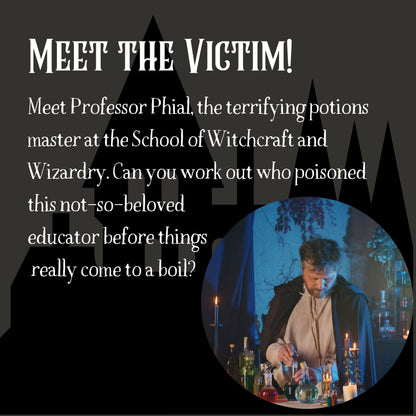 A Harry Potter Inspired Magical Murder Mystery Game (10-20 Guests)