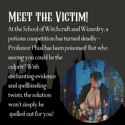 A Harry Potter Inspired Magical Murder Mystery Party-in-a-Box (10-20 Guests)