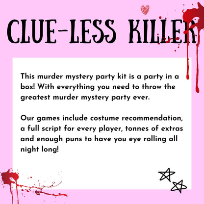 90s Themed Murder Mystery Party Kit Complete Murder Mystery Box 5-15 Players Reusable Party Game