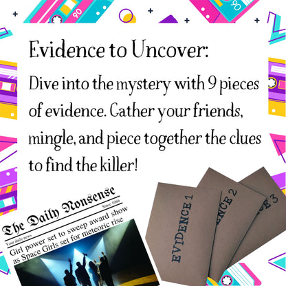 Spice Up Your Death - A 90s Themed Murder Mystery Game (10-20 Guests)