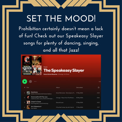 A Speakeasy Slaying - A 1920s Prohibition Murder Mystery Party Game for 10-20 Players
