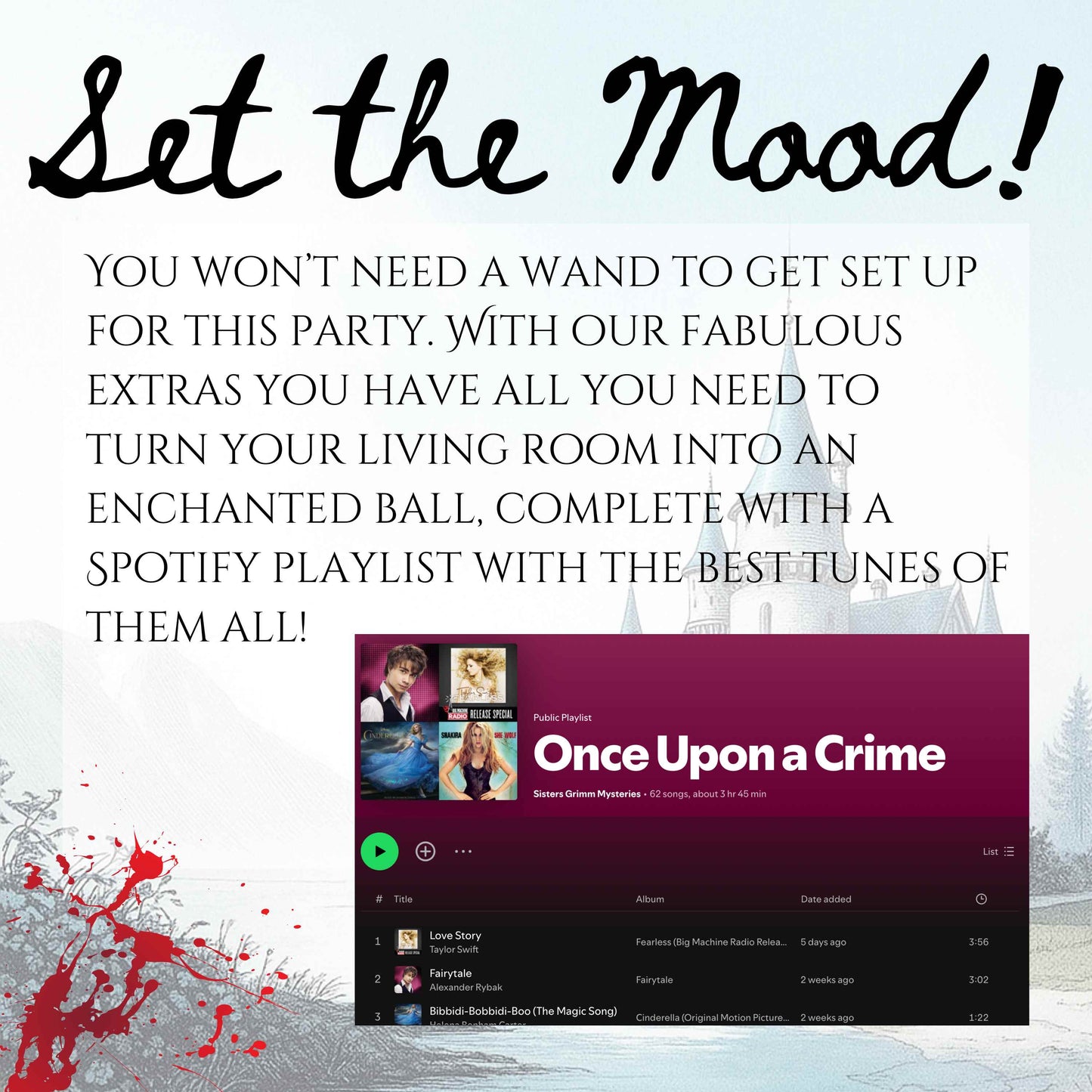 Once Upon A Crime- A Fairy Tale Themed Murder Mystery Party Game (6-20 Guests)